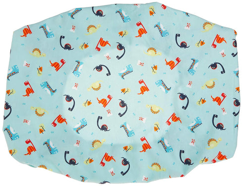 Dinosaurs Deluxe Flannel Changing Pad Cover - Fully Elasticized Cotton Flannel, Fits Standard 16 in x 32 in