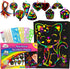 ZMLM Scratch Paper Art-Craft for Girls, Rainbow Scratch Magic Drawing Set, Activity Kit for Kids Ages 3-12, Holiday Gift