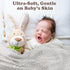 Bublo Baby Muslin Swaddle Blankets - 3-Pack 100% Cotton Receiving Blankets for Boys and Girls - Grey, 47x47 Inches