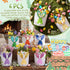 6 1, Honeydak Pcs Easter Eggs Hunt Basket for Kids Lighted Bunny Canvas Rabbit Tote Carry Bags Bucket (color Paillette