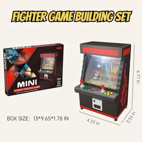 Sets 14+ Nano(1060 Vziimo Fighter Game Micro Blocks for Adults and Teens Building Toys, Creative Bricks Gifts for Game