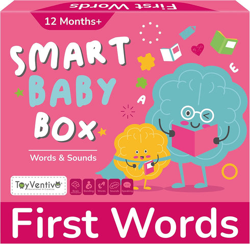 TOYVENTIVE Smart Baby Box for Girls, Educational Developmental Learning Toys for 1+ Year Old, Montessori Toddler Busy
