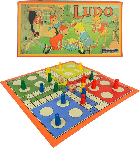 Foldable Ludo Board Game Set | Portable Travel-Friendly Family Board Game |