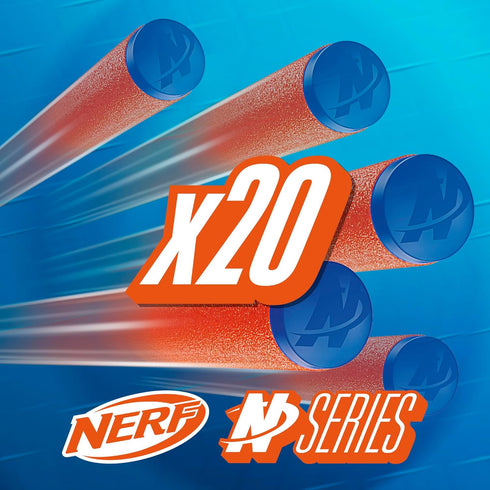 Nerf N Series N1 Darts, includes 20 Darts, Compatible with Nerf N Series Blasters, Ages 8+
