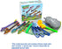 PowerTRC Dinosaur Toy Rocket Blasters | Launch Up to 100 ft | 4 Colorful Dino Foam Head Rockets for Kids Ages 3-10+