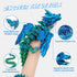 Nerbixy 3D 24-inch 5/6/7/8/9 Printed Dragon Large with Wings, Dragon Fidget Toy with Eyes, Movable Mouth, Big