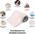 Novusopt Baby Blanket Custom Penguin Blanket for Kids Personalized Baby Blanket Pink Throw Blanket Floral Throw Blanket