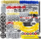 233pcs Technic-Parts, Compatible with Lego-Technic, Gears, Axle-Pin-Connector, MOC Pieces for Replacement