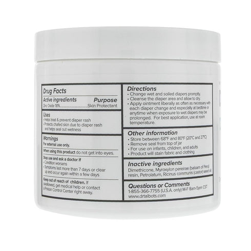 Talbot's 16 oz Dr. Baby Diaper Rash Ointment - - Zinc Oxide Skin Protectant with Peruvian Balsam - Treats and Prevents