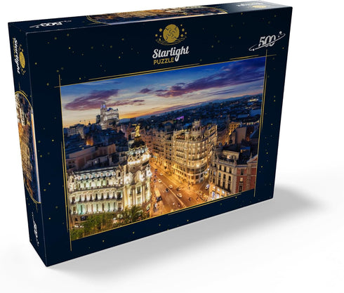 MyPuzzle Premium 500 Piece Jigsaw Puzzle for Adults - Madrid Skyline Spain