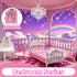 VEMBAP 52 Pcs Dollhouse Furniture, Doll House Accessories and Furniture, Kitchen, Bedroom, Living Room, Bathroom