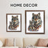 500 5MM (14.9"*18.5") Ruikiyart Wolf Piece Puzzles for Adults, Wolf Cub Wooden Jigsaw Puzzles, Animal Unique Shaped