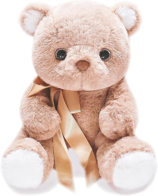 uoozii 12" Non-Shedding Weighted Stuffed Animals - 2 Pounds Microwavable Teddy Bear Plush Pillow Gift for Kids & Adults