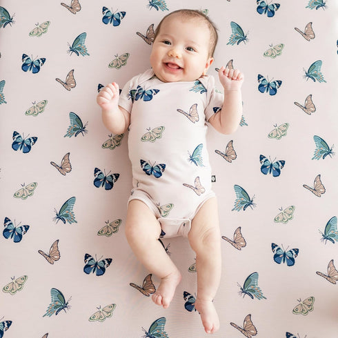 Kyte Baby Soft Crib Sheet - Standard Fitted Crib Sheet Made with Rayon from Bamboo, Ultra-Gentle and Breathable (Blush