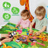 Taika Zoo Animals Felt Story Board Set, 41Pcs Jungle Animals Toys, 43x28 inch Thicker Felt Board, Interactive