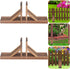 BESPORTBLE Freestanding Pet Gate Support Feet: 2pcs Wooden Folding Screen Holder for Room Divider, Triangle Bracket