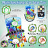 Innofans Baby Car Seat Ocean Animals Toys - Kick and Play Double Sided Infant Car Seat Toys with Plush Toys, Mirror