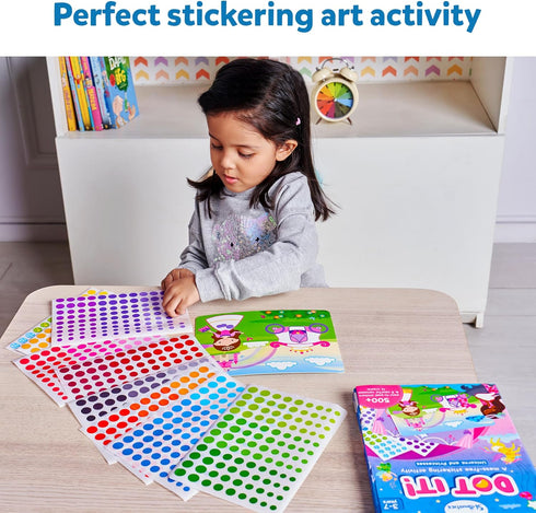 Skillmatics Art Activity - Dot It Unicorns & Princesses Craft Kits for Kids Ages 3-7, No Mess Sticker Art