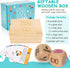 Kids Yoga Wooden Dice with Yoga Cards - Fun Exercise Dice for Kids, 12 Yoga Cards with Wooden Gift Box
