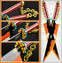 Cosplay Anime Swords Building Set - Double Blade Tengen Uzui Katana Block with Stand Model Kits for Ages 6+