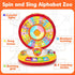 1 2 3 1-3, 12-18 Learning Toys for Year Old Boy Girl, Spin and Sing Alphabet Zoo with Sounds for Toddler Educational