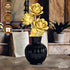 QIFUN Set 3 Gold Roses Flower Building - Roses Bouquet Botanical Building Blocks for Adult, Home Decor Romantic