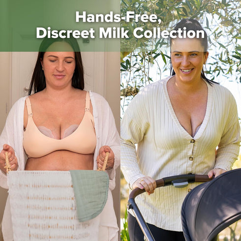 Gen.2 100ml/4oz 2pcs haakaa Manual Breast Pump & Petal Milk Collector Combo