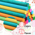 Yookeer 24 Pieces Wooden Rhythm Sticks for Kids, 12 Inch Lummi Sticks in 8 Colors, Musical Instruments for Preschool