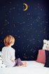Gold 190 Star Constellation Wall Decal, Removable Kids Bedroom Decoration, Outer Space Nursery Art Mural Decor ZB162
