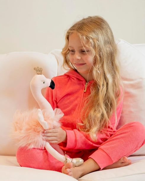 Plush Ballerina Flamingo Stuffed Animal for Girls, Kids Birthday Gifts and Decor