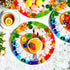 50 Pcs Art Paint Paper Plates, 7" Art Painting Dessert Plates for Painting Theme Baby Shower Birthday Party Supplies
