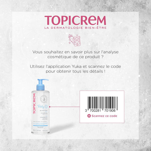 Topicrem 2 1 500ml Organic Baby Care in Cleansing Gel