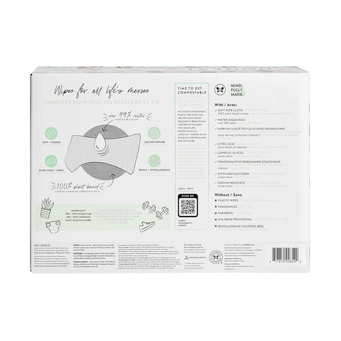 The Honest Company Clean Conscious Unscented Baby Wipes | Over 99% Water, Compostable, Plant-Based, Hypoallergenic for