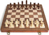15" Set ELONGDI Wooden Chess with Magnetic Pieces - Extra Queens - Folding Chessboard Portable Travel Tournament Chess