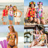 jollylife 60PCS Hawaiian Luau Leis Necklaces, Bracelets, Headbands for Tropical Summer Party Decorations