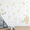 Alpaca Animal and Cactus Wall Decal | Peel and Stick for Kids, Baby Bedroom Nursery, Living Room | 50 pcs Vinyl