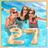 Number 0-9 Pool Float 20'' Gold - Large Inflatable Swimming Balloon for Summer Graduation Party Decoration (Number 7)