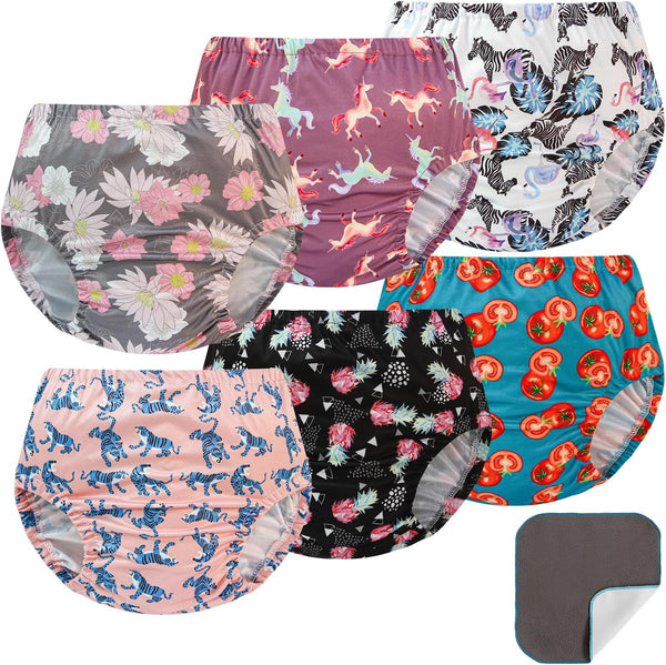 EZ Moms 6 Packs Soft Cloth Diaper Covers Reusable Baby Diaper Covers
