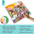 Bright Stripes Paint by Numbers Kit for Kids - Easy Follow Canvas with Frame, Wild Horses Paint Kit