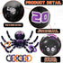 Max Fun Halloween Ring Toss Game, Inflatable Spiders Set 2 Pack for Kids, School Carnival Party Favor Supplies, Indoor
