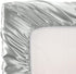SiinvdaBZX 2 Pcs Satin Mini Crib Sheets, Silky Soft 38 x 24In, Great for Baby Hair (Light Grey & Black)