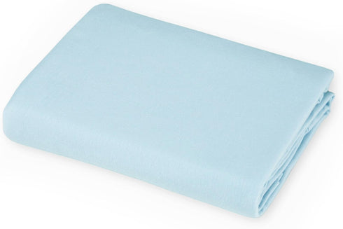 15" 33" 100% American Baby Company x Fitted Bassinet Sheet, Natural Cotton Supreme Jersey Knit, Blue, Soft Breathable