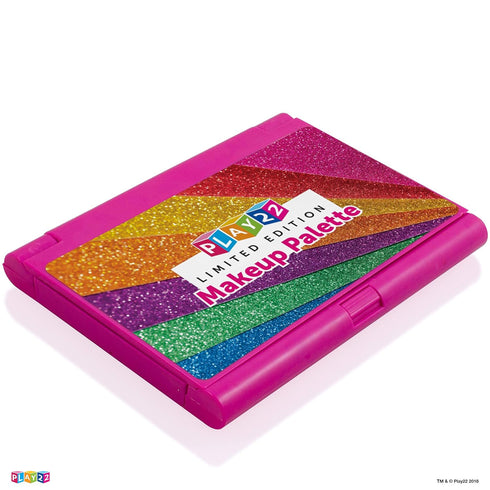 Play22 Real Washable Kids Makeup Palette for Girls, My First Princess Set with Blushes, Eyeshadows, Lip Glosses