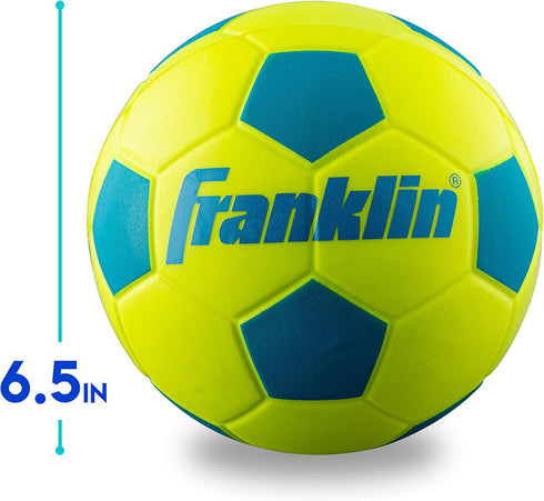 Franklin Sports Foam Soccer Ball - Perfect for Practice and Backyard Play for Small Kids - 6.5 inches