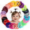Baby Hair Ties for Girls - 200Pcs Small 1" Elastic Toddler Hair Ties Ponytail Holders Hair Accessories