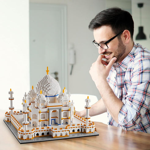 Big Size Architecture Taj Mahal Model Building Set - 3950PCS Micro Block Kit for Families