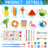 JellyArch 30 Pack Summer Summer Wind Chime Making Kit for Adults Make Your Own Wind Chime Beach Wooden Ornaments