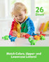 26 Coogam Matching Letters Fine Motor Toy, PCS Double-Sided ABC Dinosaur Alphabet Match Game with Uppercase Lowercase