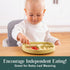(Pack 1) Simka Rose Baby Suction Plates for Baby & Toddler Plates Silicone Plate Baby Baby Dishes- BPA Free Silicone