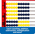Learning Resources 2-Color Desktop Abacus, Red Frame, Color Coded, Math Concepts, Ages 5+